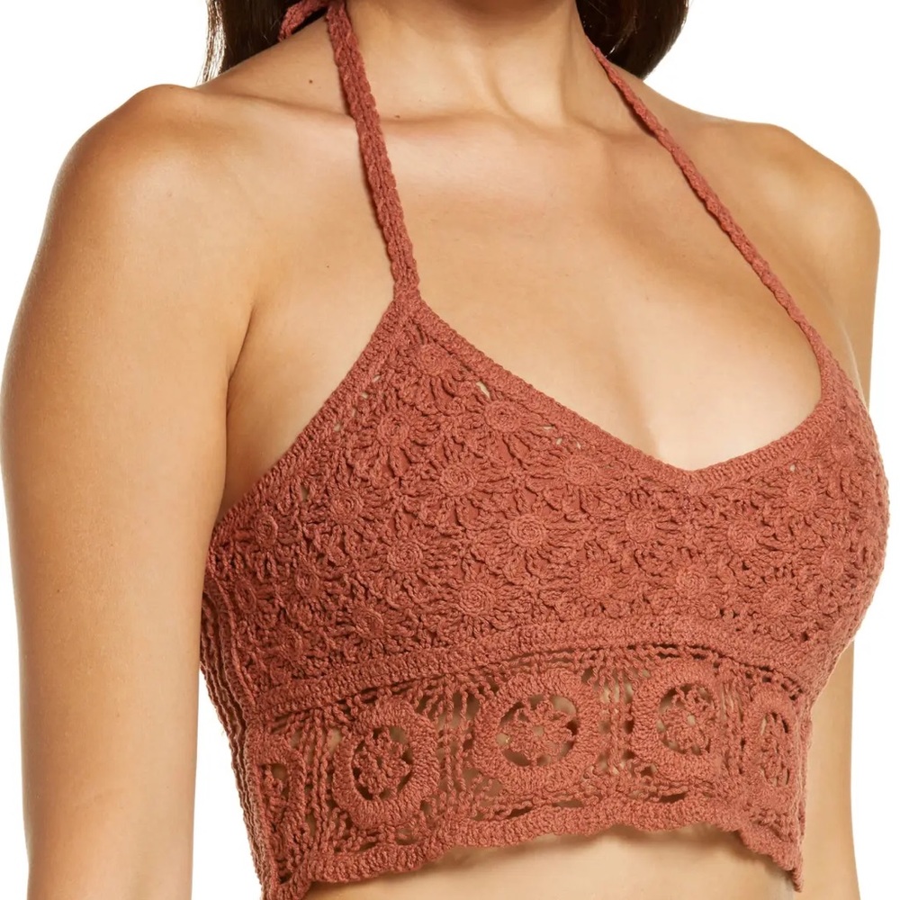 Free People Sydney Crochet Lace Bralette Medium - Picture 6 of 13